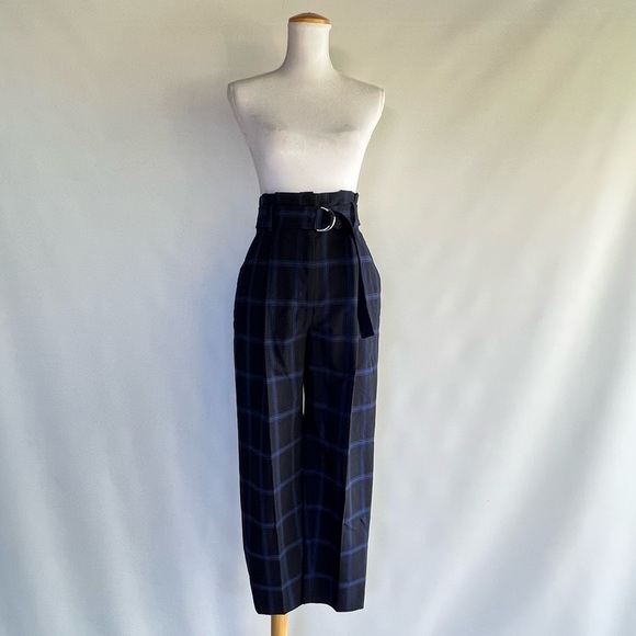 A.L.C. Windowpane Paperbag Pants - sample size - Picture 2 of 7